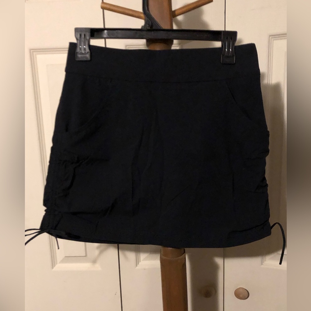 Columbia Black Mini Skirt with shorts underneath
